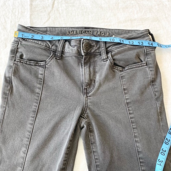 American Eagle Grey Moto Jegging - Picture 4 of 10